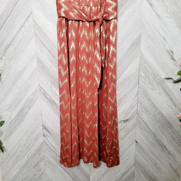 Soft Surroundings Alessandra Chevron Maxi Dress M - Picture 6 of 10